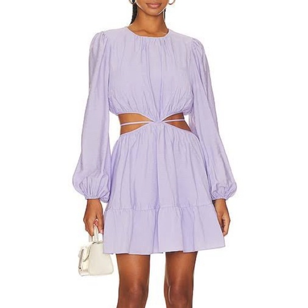 (124Y) BNWT JONATHAN SIMKHAI ISSY CUT OUT DREDD IN ORCHID